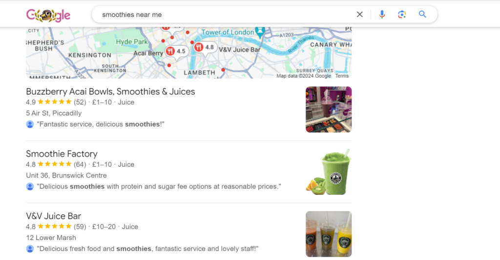 smoothies near me